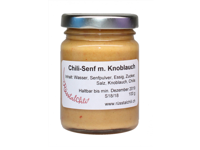 Chili Senf mit Knoblauch
