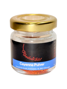 Cayenne Pulver im Glas