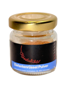 Elefantenrüssel Pulver im Glas