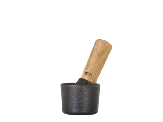 AdHoc Mörser aus Gusseisen und Akazienholz ⌀ 6.5cm